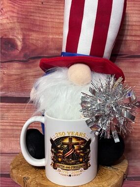 Patriotic 'Faith and Freedom' 250 Years Mug